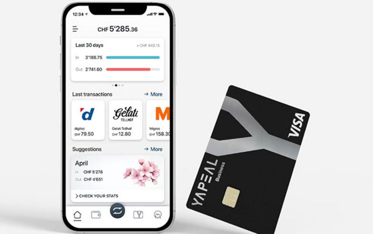 Smartphone-App und Debitkarte der Neo-Bank Yapeal