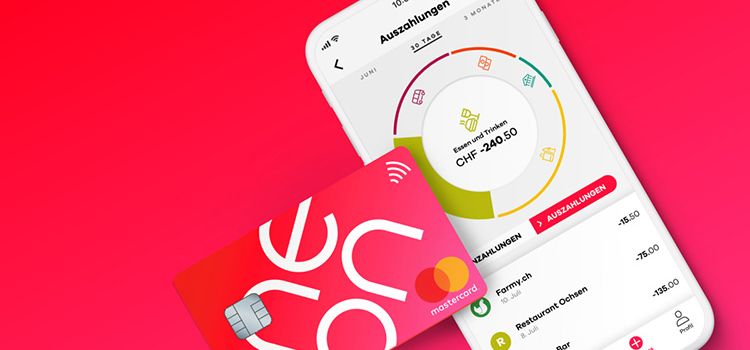 Ansicht des Banking von Neon auf dem Smartphone