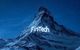 Matterhorn mit Leuchtschrift FinTech