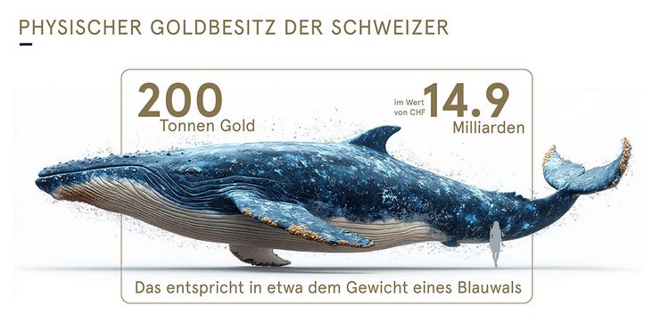 Grafik zeigt, wie Gold Schweizerinnen und Schweizer besitzen