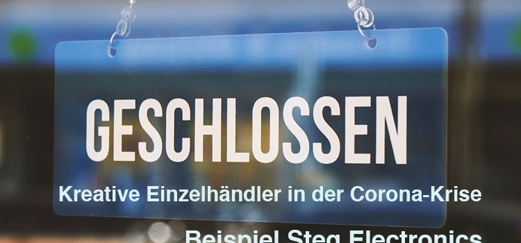 Laden mit vorgehängtem Schild "Geschlossen"