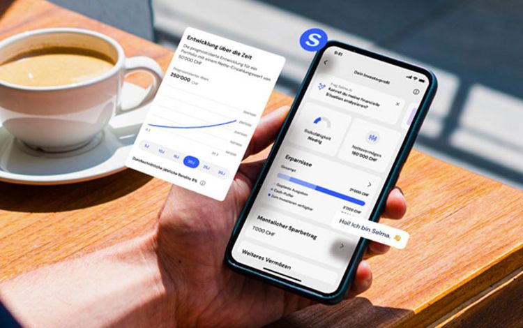 App auf dem Smartphone von Selma Finance mit integrierter KI bei der Beratung