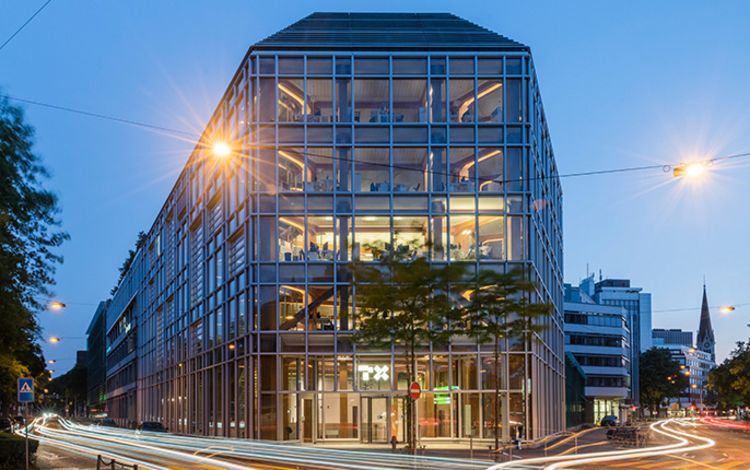 Das Gebäude der TX Group in Zürich