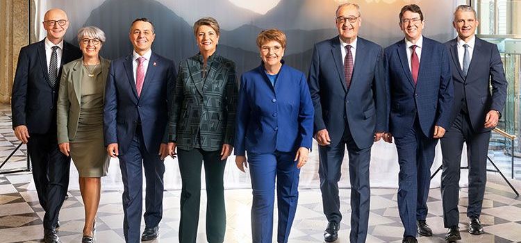 Bundesrat der Schweiz mit allen Mitgliedern