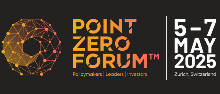 Das Logo des Point Zero Forum 2025 in Zürich