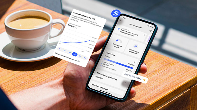 App auf dem Smartphone von Selma Finance mit integrierter KI bei der Beratung